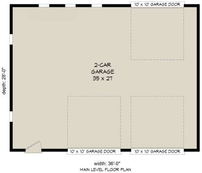 Garage Floor for House Plan #940-01259
