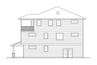 Traditional House Plan #035-01129 Elevation Photo