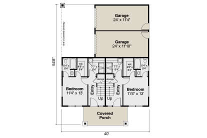 First Floor for House Plan #035-01129