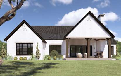 French Country House Plan #8318-00416 Elevation Photo