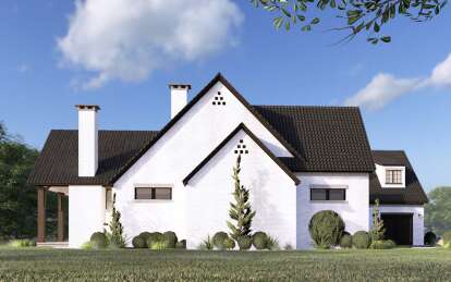 French Country House Plan #8318-00416 Elevation Photo