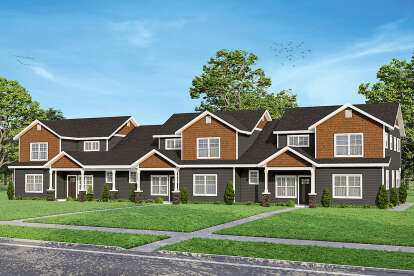 Craftsman House Plan #035-01131 Elevation Photo