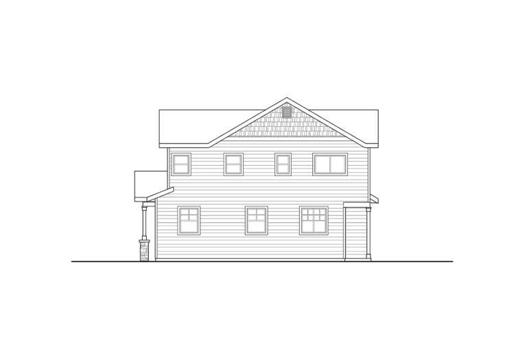 Craftsman Triplex Plan - 1,630 Square Feet, 3 Bedrooms, 2.5 Bathrooms ...
