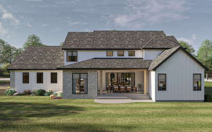 Modern Transitional House Plan #963-01122 Elevation Photo