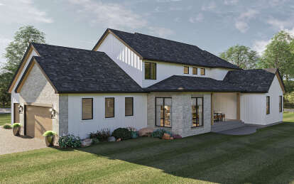 Modern Transitional House Plan #963-01122 Elevation Photo
