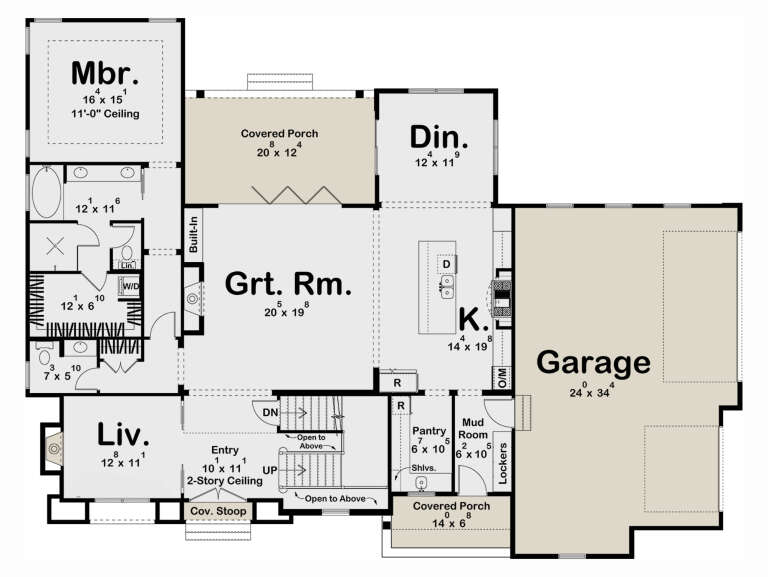 House Plan House Plan #32638 Drawing 1
