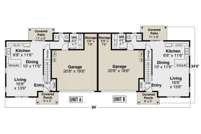 Main Floor  for House Plan #035-01132