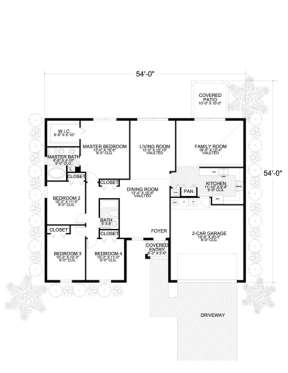 Floorplan 1 for House Plan #168-00019
