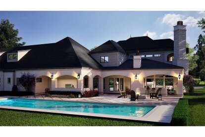 French Country House Plan #5445-00545 Elevation Photo