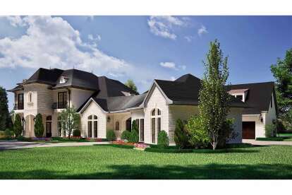 French Country House Plan #5445-00545 Elevation Photo