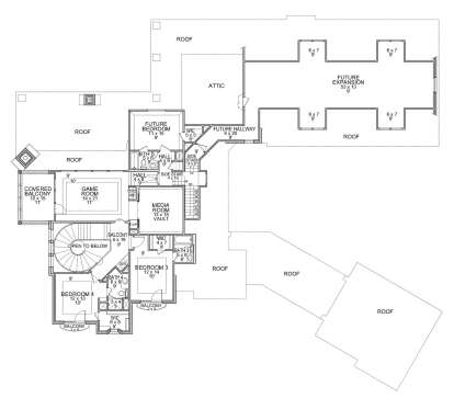 Second Floor for House Plan #5445-00545