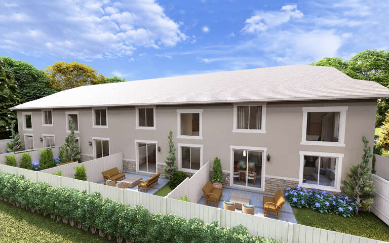 Traditional Fourplex Plan - 1,692 Square Feet, 3 Bedrooms, 2.5 ...
