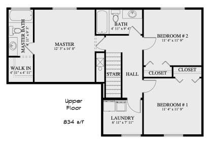 Second Floor for House Plan #2802-00361
