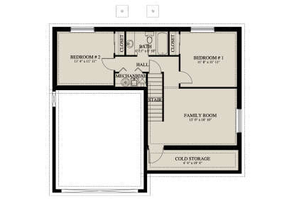 Basement for House Plan #2802-00361
