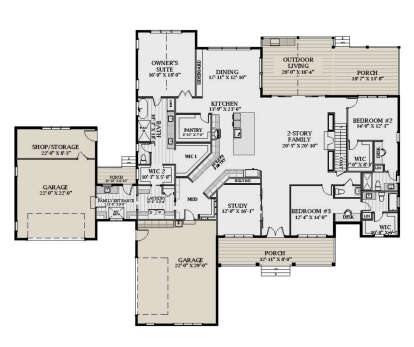 Main Floor  for House Plan #6849-00168