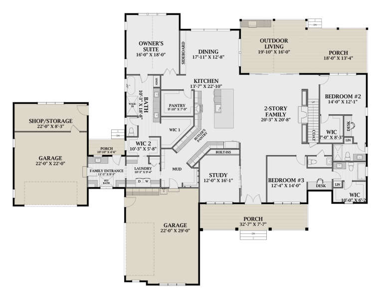House Plan House Plan #32645 Drawing 1
