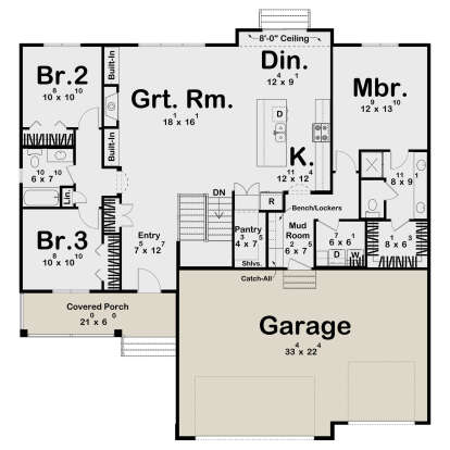 Main Floor  for House Plan #963-01123