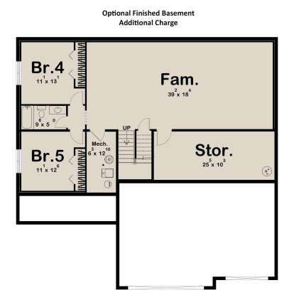 Basement for House Plan #963-01123