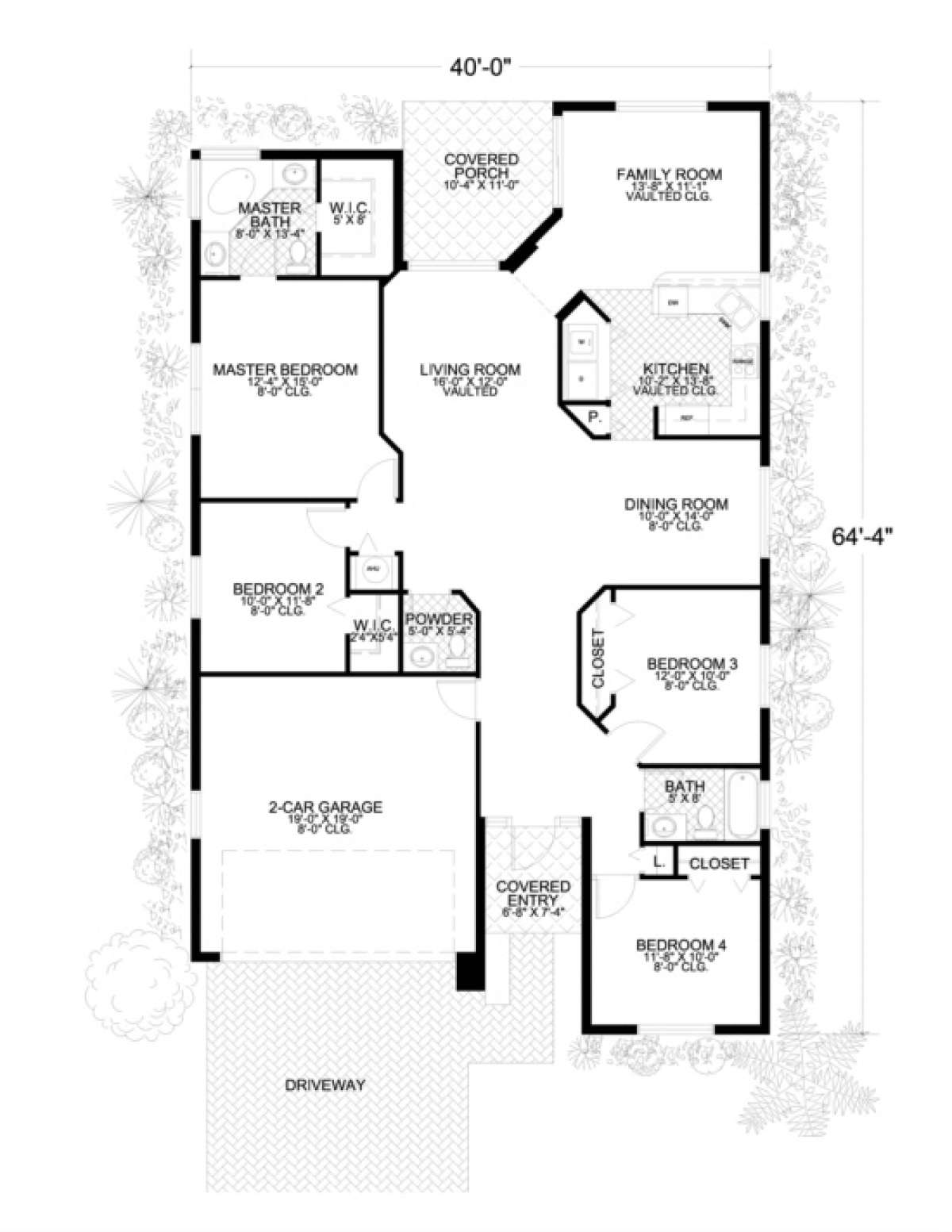 Floorplan 1 for House Plan #168-00020