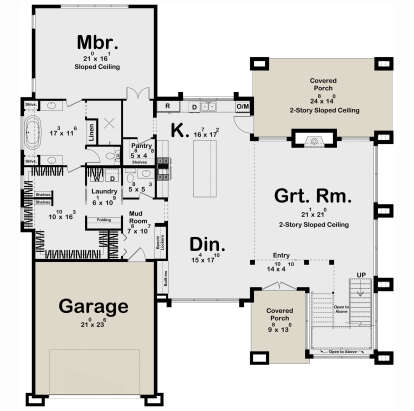 Main Floor  for House Plan #963-01124