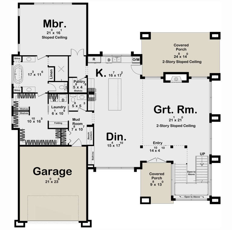 House Plan House Plan #32650 Drawing 1