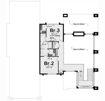 Second Floor for House Plan #963-01124