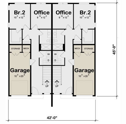 First Floor for House Plan #402-01839