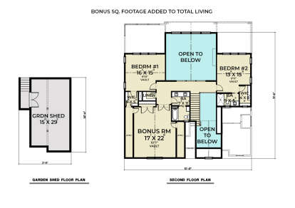 Second Floor for House Plan #2464-00158