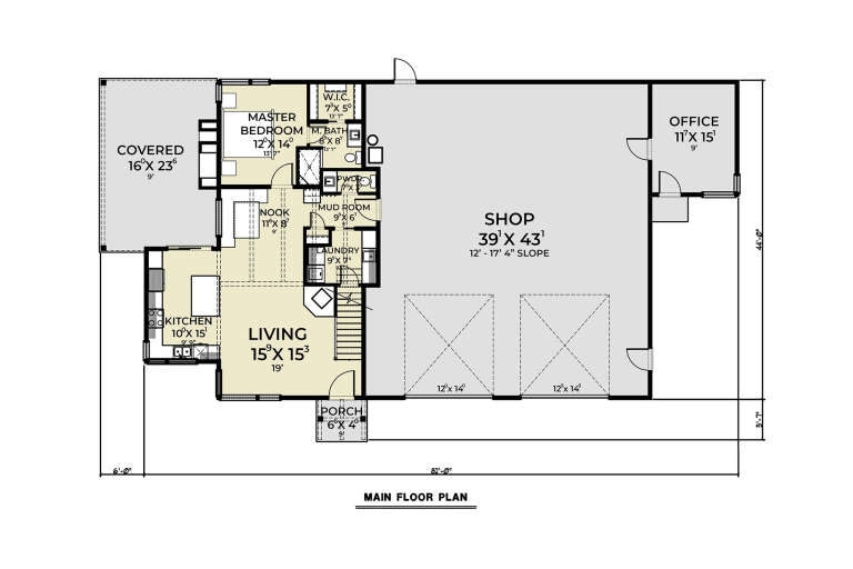 House Plan House Plan #32653 Drawing 1