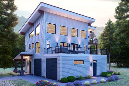 Modern House Plan #940-01262 Elevation Photo