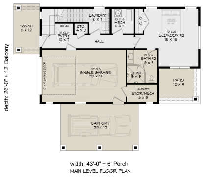 First Floor for House Plan #940-01263