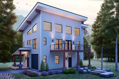 Modern House Plan #940-01264 Elevation Photo