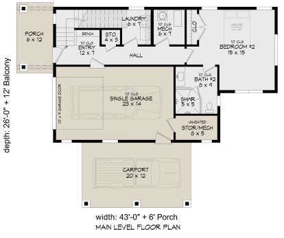 First Floor for House Plan #940-01264