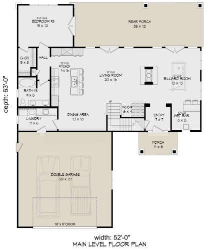 Main Floor  for House Plan #940-01265