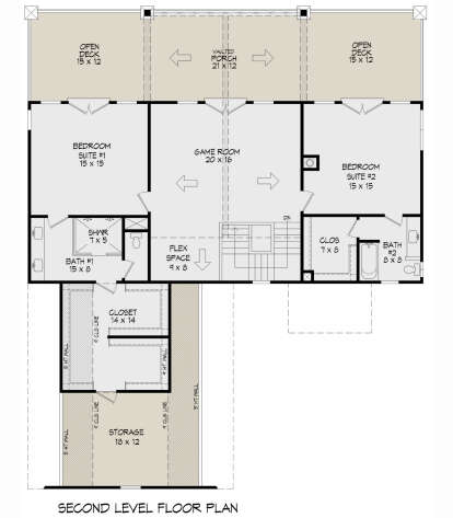 Second Floor for House Plan #940-01265