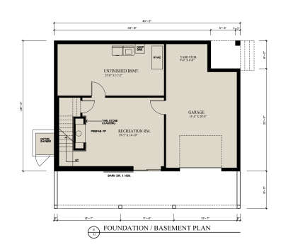 Basement for House Plan #3290-00010