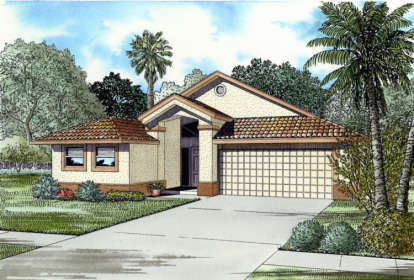 Ranch House Plan #168-00021 Elevation Photo