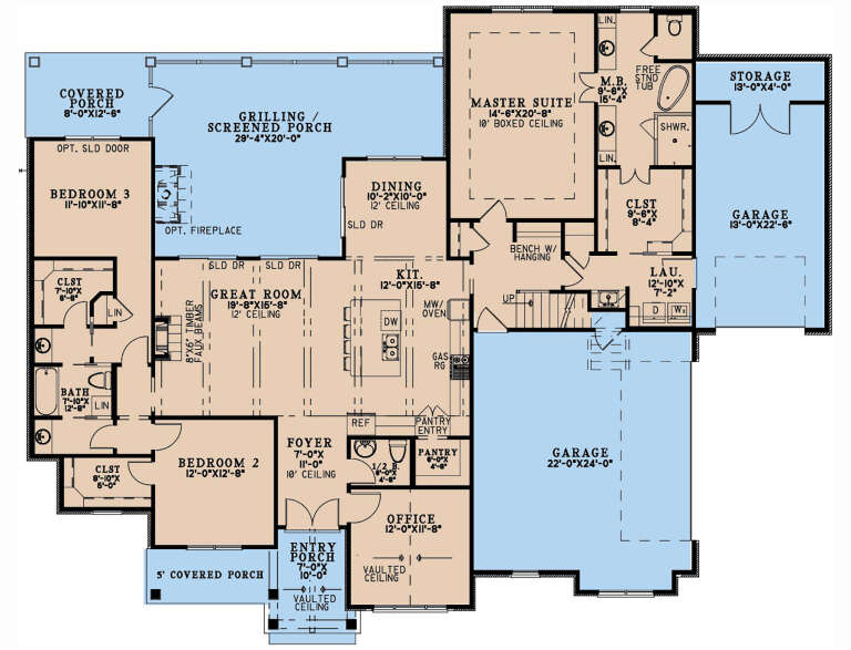 House Plan House Plan #32660 Drawing 1