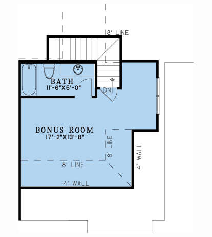 Bonus Room for House Plan #8318-00417