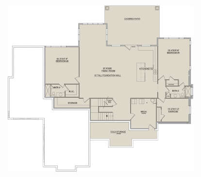Basement for House Plan #8768-00156