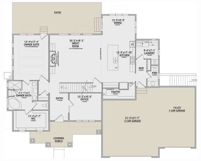 House Plan House Plan #32664 Drawing 1