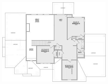 Second Floor for House Plan #8768-00157
