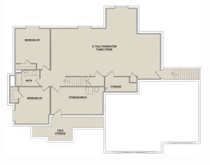 Basement for House Plan #8768-00157