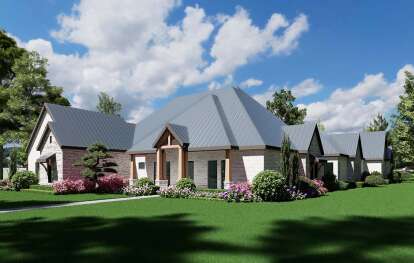 Craftsman House Plan #5445-00546 Elevation Photo