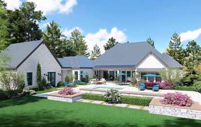 Craftsman House Plan #5445-00546 Elevation Photo