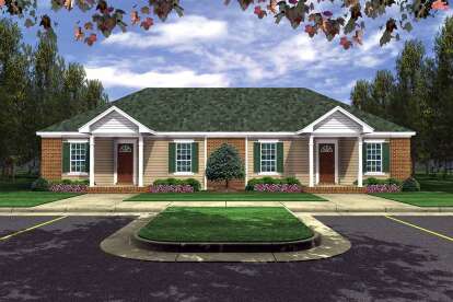 Traditional House Plan #348-00322 Elevation Photo