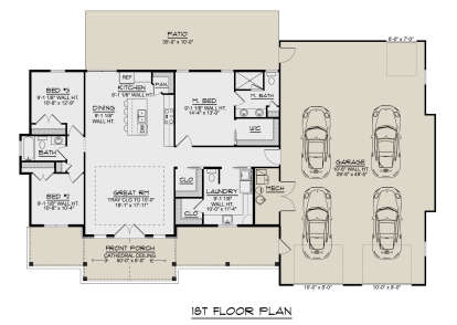 Main Floor  for House Plan #5032-00333