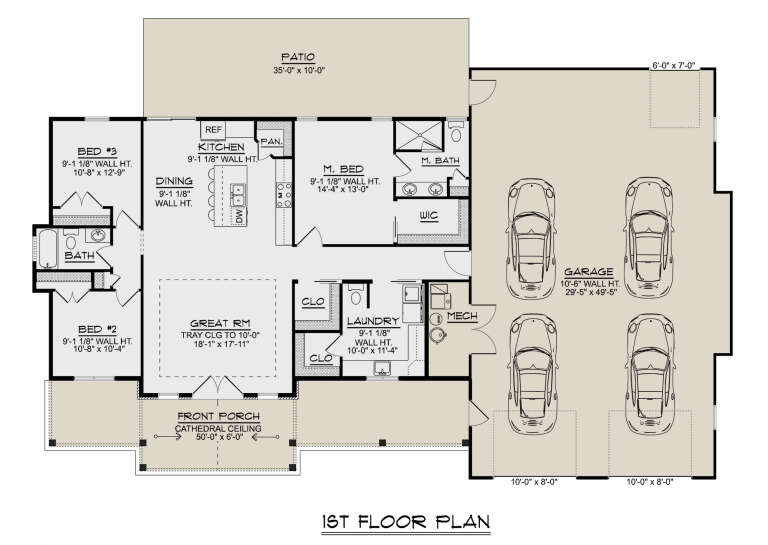 House Plan House Plan #32670 Drawing 1