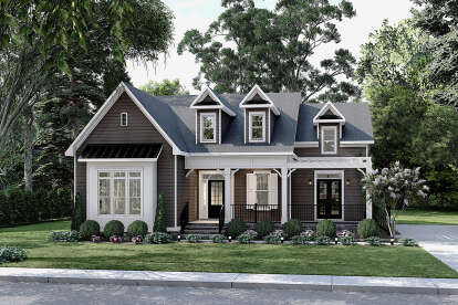 Modern Farmhouse House Plan #6261-00069 Elevation Photo