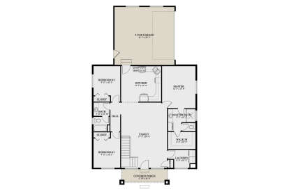 Main Floor  for House Plan #2802-00367